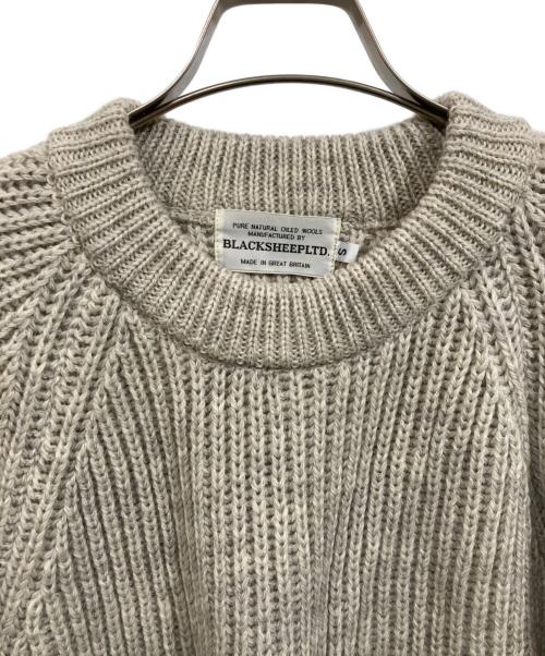 Black Sheep（ブラックシープ）Black Sheep (ブラックシープ) エルボーパッチニット グレー サイズ:SIZE Sの古着・服飾アイテム