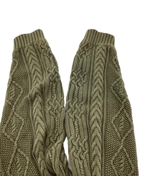 NEIGHBORHOOD（ネイバーフッド）NEIGHBORHOOD (ネイバーフッド) WASHED CREWNECK SWEATER オリーブ サイズ:Mの古着・服飾アイテム