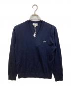 LACOSTEラコステ）の古着「Vネックニット」｜ネイビー