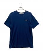 PLAY COMME des GARCONSプレイコムデギャルソン）の古着「インディゴハートロゴTシャツ」｜インディゴ