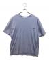 COMME des GARCONS SHIRT（コムデギャルソンシャツ）の古着「Cotton Jersey Plain CDG SHIRT Black Logo at Front S/S TEE」｜スカイブルー