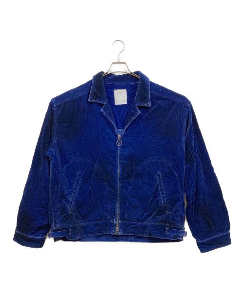 ANCELLM（アンセルム）ANCELLM (アンセルム) C/VELVET ZIPUP JACKET ネイビー サイズ:3の古着・服飾アイテム