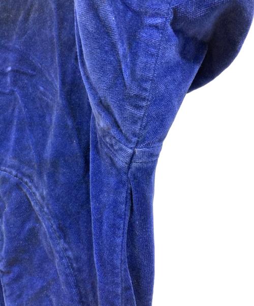 ANCELLM（アンセルム）ANCELLM (アンセルム) C/VELVET ZIPUP JACKET ネイビー サイズ:3の古着・服飾アイテム