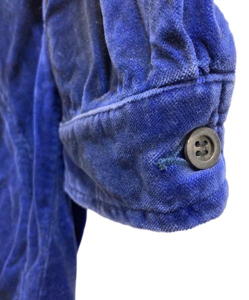 ANCELLM（アンセルム）ANCELLM (アンセルム) C/VELVET ZIPUP JACKET ネイビー サイズ:3の古着・服飾アイテム