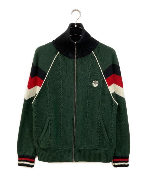 RICE NINE TEN（ライスナインテン）RICE NINE TEN (ライスナインテン) Knitted Zip Track Jacket グリーン サイズ:1の古着・服飾アイテム