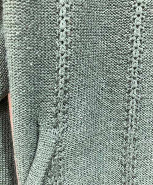 RICE NINE TEN（ライスナインテン）RICE NINE TEN (ライスナインテン) Knitted Zip Track Jacket グリーン サイズ:1の古着・服飾アイテム