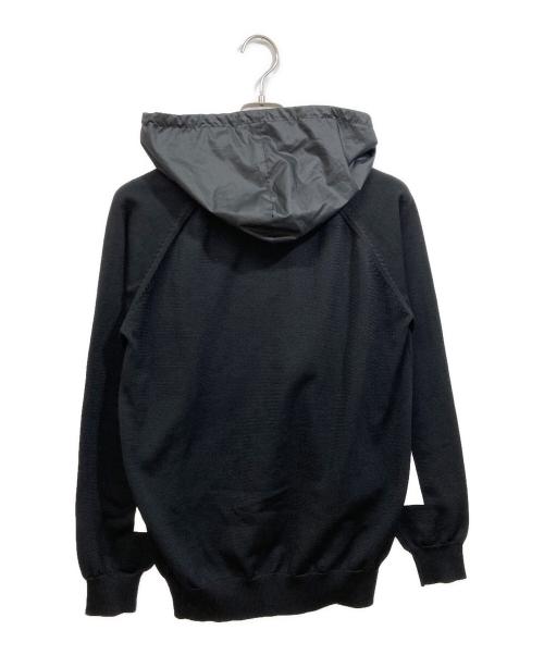 FRED PERRY（フレッドペリー）FRED PERRY (フレッドペリー) KNIT HOODED PARKA ブラック サイズ:Mの古着・服飾アイテム