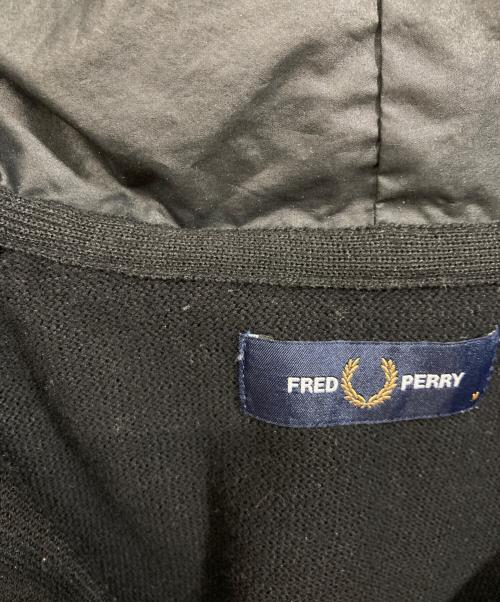 FRED PERRY（フレッドペリー）FRED PERRY (フレッドペリー) KNIT HOODED PARKA ブラック サイズ:Mの古着・服飾アイテム