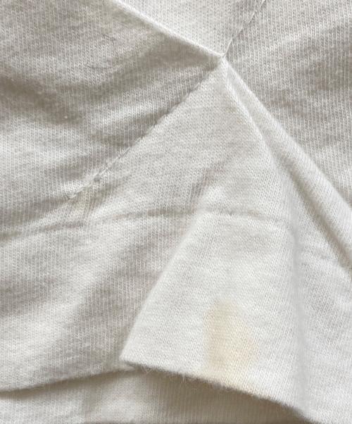 COMME des GARCONS HOMME PLUS（コムデギャルソンオムプリュス）COMME des GARCONS HOMME PLUS (コムデギャルソンオムプリュス) メタルアウトロー ステッチデザインTシャツ ホワイト サイズ:Mの古着・服飾アイテム