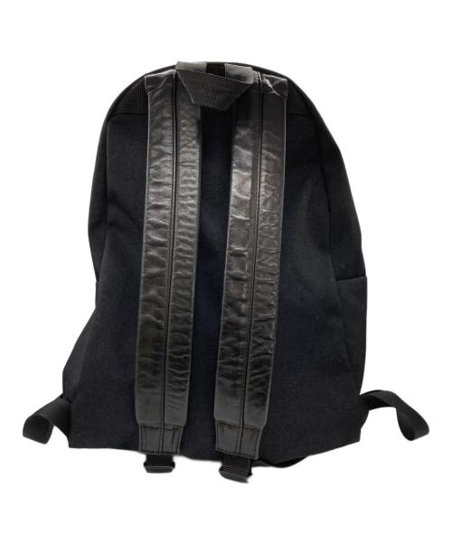 COMME des GARCONS（コムデギャルソン）COMME des GARCONS (コムデギャルソン) レザーストラップバックパック ブラックの古着・服飾アイテム