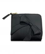 COMME des GARCONSコムデギャルソン）の古着「BIG BOW ZIP AROUND WALLET」｜ブラック