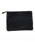 COMME des GARCONSコムデギャルソン）の古着「レザーポーチ」｜ブラック