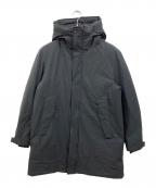 nano・universeナノ・ユニバース）の古着「ロングフードダウン」｜ブラック