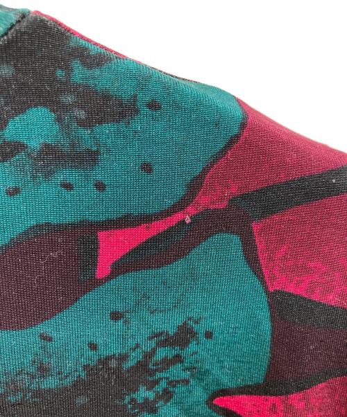 DRIES VAN NOTEN（ドリスヴァンノッテン）DRIES VAN NOTEN (ドリスヴァンノッテン) フローラルハイネックカットソー グリーン サイズ:Sの古着・服飾アイテム