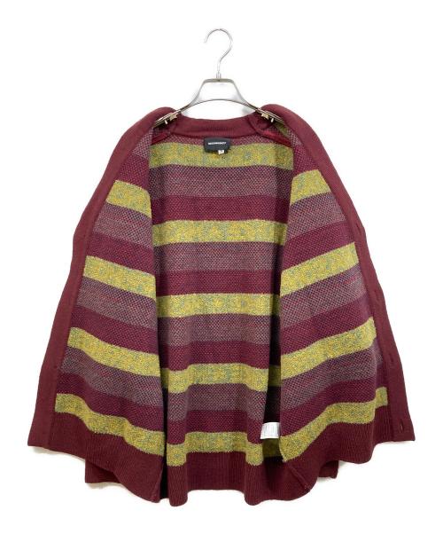 masonprince（メゾンプリンス）masonprince (メゾンプリンス) オーバーサイズロゴ刺繍ボーダーカーディガン ブラウン サイズ:SIZE 3の古着・服飾アイテム