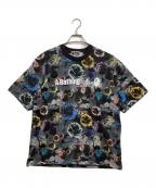 A BATHING APEア ベイシング エイプ）の古着「FLORAL CAMO LOGO RELAXED FIT TEE」｜ブラック