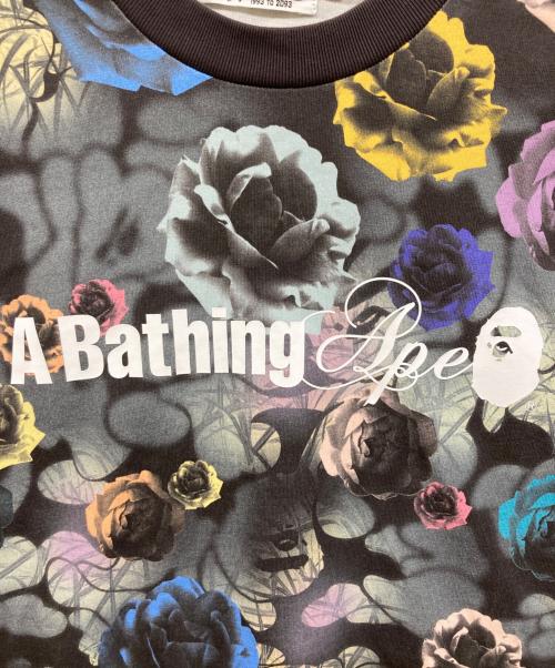 A BATHING APE（ア ベイシング エイプ）A BATHING APE (ア ベイシング エイプ) FLORAL CAMO LOGO RELAXED FIT TEE ブラック サイズ:Mの古着・服飾アイテム