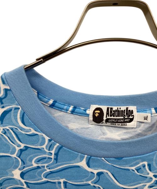 A BATHING APE（ア ベイシング エイプ）A BATHING APE (ア ベイシング エイプ) ABC Sea Surface Camo Relaxed Fit Tee ブルー サイズ:XLの古着・服飾アイテム