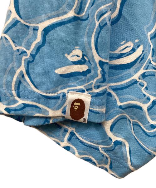 A BATHING APE（ア ベイシング エイプ）A BATHING APE (ア ベイシング エイプ) ABC Sea Surface Camo Relaxed Fit Tee ブルー サイズ:XLの古着・服飾アイテム