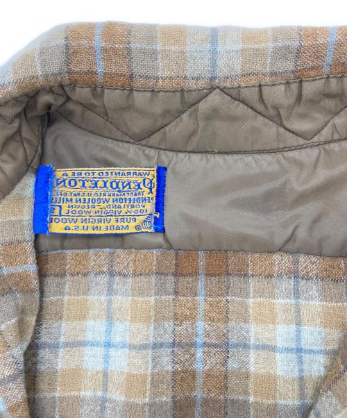 PENDLETON（ペンドルトン）PENDLETON (ペンドルトン) ウールシャツ ベージュ サイズ:Sの古着・服飾アイテム