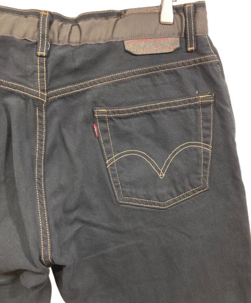 POLIQUANT（ポリクアント）POLIQUANT (ポリクアント) THE DEFORMED ADJUSTABLE THRIFTING DENIM ブラック サイズ:1の古着・服飾アイテム