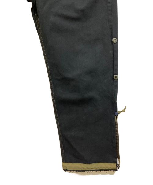 POLIQUANT（ポリクアント）POLIQUANT (ポリクアント) THE DEFORMED ADJUSTABLE THRIFTING DENIM ブラック サイズ:1の古着・服飾アイテム