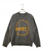 RATSラッツ）の古着「PIGMENT DYED CREW NECK SWEAT」｜ブラウン