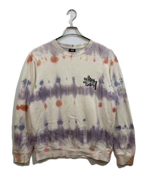 stussy（ステューシー）stussy (ステューシー) タイダイスウェット ベージュ サイズ:Mの古着・服飾アイテム