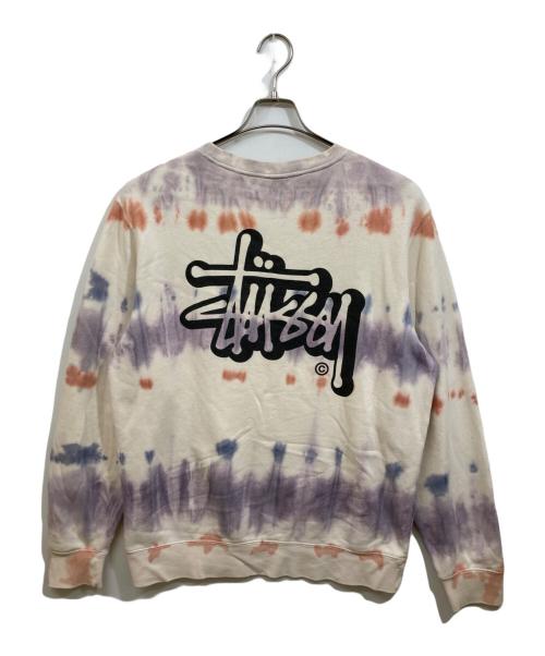 stussy（ステューシー）stussy (ステューシー) タイダイスウェット ベージュ サイズ:Mの古着・服飾アイテム