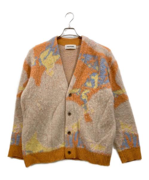 DISCOVERED（ディスカバード）DISCOVERED (ディスカバード) ART MOHAIR SHAGGY KNIT CARDIGAN オレンジ サイズ:1の古着・服飾アイテム