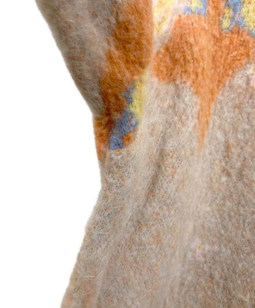 DISCOVERED（ディスカバード）DISCOVERED (ディスカバード) ART MOHAIR SHAGGY KNIT CARDIGAN オレンジ サイズ:1の古着・服飾アイテム