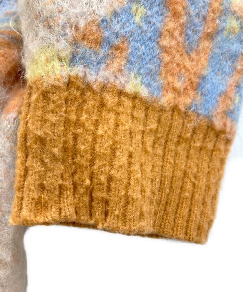 DISCOVERED（ディスカバード）DISCOVERED (ディスカバード) ART MOHAIR SHAGGY KNIT CARDIGAN オレンジ サイズ:1の古着・服飾アイテム