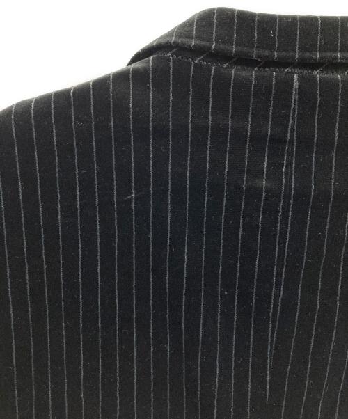 BURBERRY BLACK LABEL（バーバリーブラックレーベル）BURBERRY BLACK LABEL (バーバリーブラックレーベル) ベロアテーラードジャケット ブラック サイズ:SIZE XLの古着・服飾アイテム