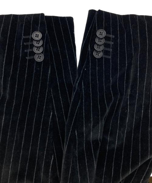 BURBERRY BLACK LABEL（バーバリーブラックレーベル）BURBERRY BLACK LABEL (バーバリーブラックレーベル) ベロアテーラードジャケット ブラック サイズ:SIZE XLの古着・服飾アイテム
