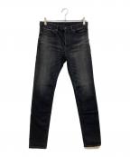 MINEDENIMマインデニム）の古着「S.Slim STR 5ポケットデニムパンツ」｜ブラック