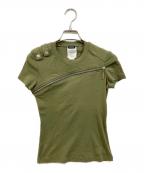 VERSACEヴェルサーチェ）の古着「ギミックTシャツ」｜グリーン
