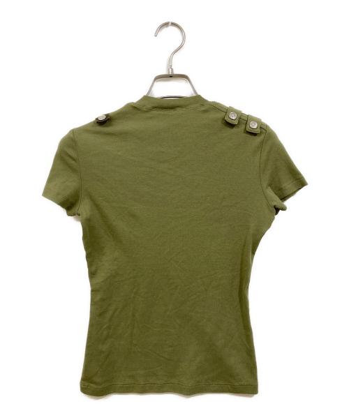 VERSACE（ヴェルサーチェ）VERSACE (ヴェルサーチェ) ギミックTシャツ グリーン サイズ:XSの古着・服飾アイテム