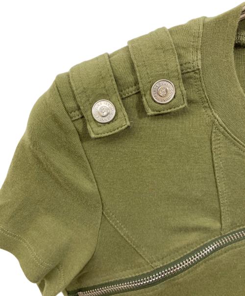 VERSACE（ヴェルサーチェ）VERSACE (ヴェルサーチェ) ギミックTシャツ グリーン サイズ:XSの古着・服飾アイテム