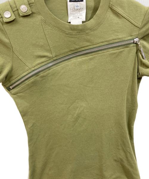 VERSACE（ヴェルサーチェ）VERSACE (ヴェルサーチェ) ギミックTシャツ グリーン サイズ:XSの古着・服飾アイテム