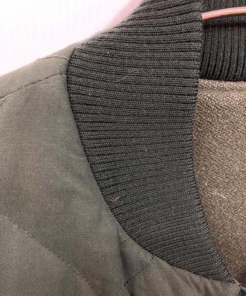 Eddie Bauer（エディーバウアー）Eddie Bauer (エディーバウアー) リバーシブルキルティングブルゾン グリーン サイズ:サイズ表記無しの古着・服飾アイテム