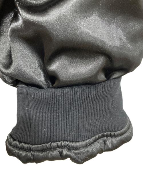 Champion（チャンピオン）Champion (チャンピオン) SUPREME (シュプリーム) Hooded Satin Varsity Jacket ブラック サイズ:XLの古着・服飾アイテム