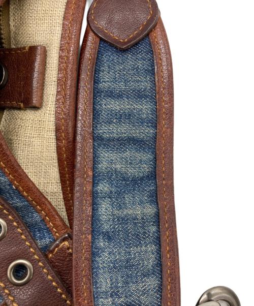 MIU MIU（ミュウミュウ）MIU MIU (ミュウミュウ) デニムワンショルダーバッグ インディゴの古着・服飾アイテム