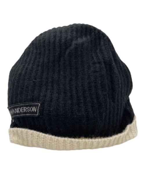 J.W.ANDERSON（ジェイダブリューアンダーソン）J.W.ANDERSON (ジェイダブリューアンダーソン) BUMPER-TUBE KNITTED BEANIE ブラック サイズ:ONESIZEの古着・服飾アイテム