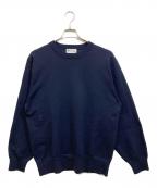 NATURAL WORKSナチュラル ワークス）の古着「クルーネックニット」｜ネイビー