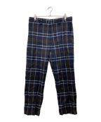 JUNYA WATANABE MANジュンヤワタナベマン）の古着「チェックウールパンツ」｜ネイビー