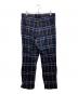 JUNYA WATANABE MAN (ジュンヤワタナベマン) チェックウールパンツ ネイビー サイズ:L：20000円