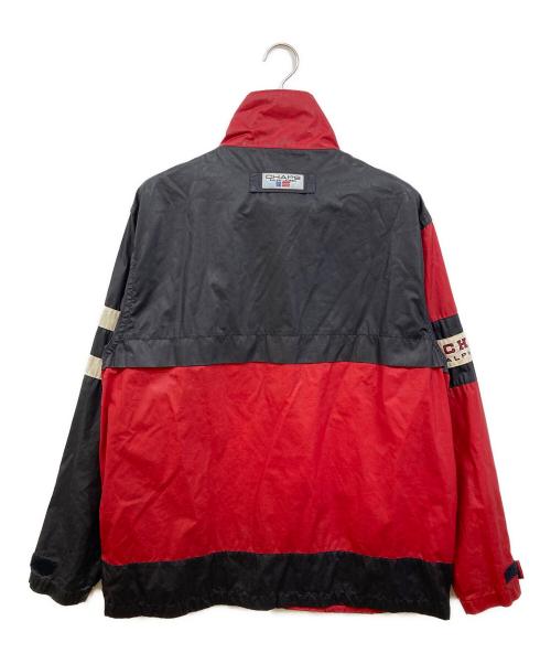 CHAPS RALPH LAUREN（チャップス ラルフローレン）CHAPS RALPH LAUREN (チャップス ラルフローレン) バイカラーナイロンジャケット レッド サイズ:Lの古着・服飾アイテム