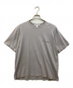 COMME des GARCONS SHIRTコムデギャルソンシャツ）の古着「Cotton Jersey Plain CDG SHIRT Black Logo at Front S/S TEE」｜グレー