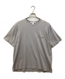 COMME des GARCONS SHIRT（コムデギャルソンシャツ）の古着「Cotton Jersey Plain CDG SHIRT Black Logo at Front S/S TEE」｜グレー