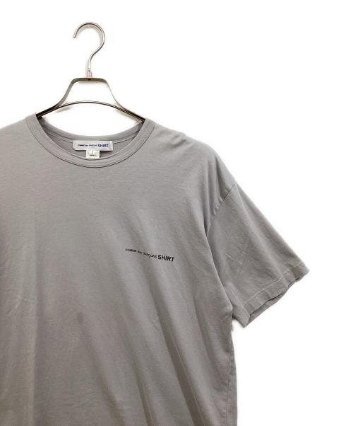 COMME des GARCONS SHIRT（コムデギャルソンシャツ）COMME des GARCONS SHIRT (コムデギャルソンシャツ) Cotton Jersey Plain CDG SHIRT Black Logo at Front S/S TEE グレー サイズ:Sの古着・服飾アイテム